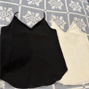 Express Black and Ivory Camisoles